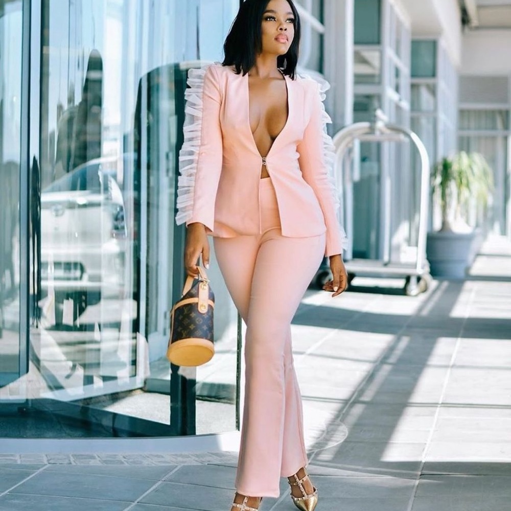 Gabriela Nude Two Piece Set
